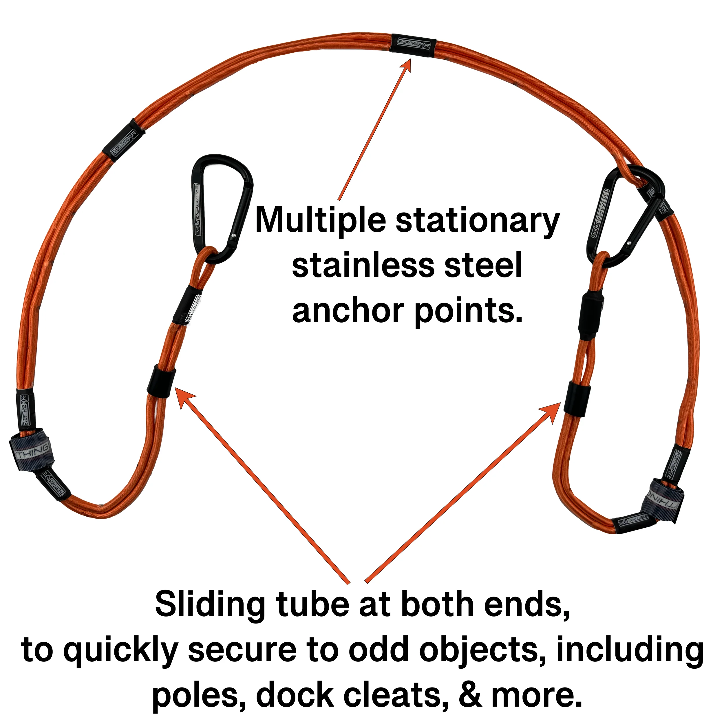 Everything Rope Multi Use Bungee Cord, These 5' Adjustable Bungee Cords are the last tie down you will ever need. Always the perfect length. - Image 4